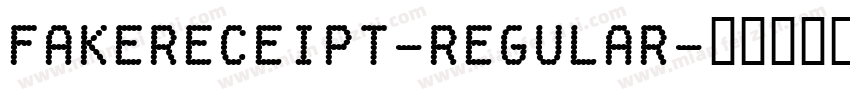 FakeReceipt-Regular字体转换