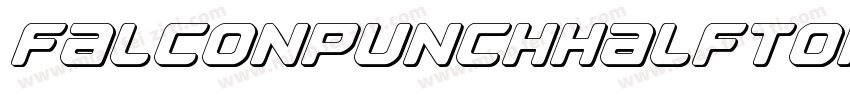 FalconPunchHalftone-lyme字体转换