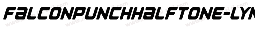 FalconPunchHalftone-lyme字体转换