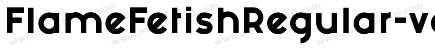FlameFetishRegular-vov4字体转换