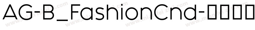 AG-B_FashionCnd字体转换