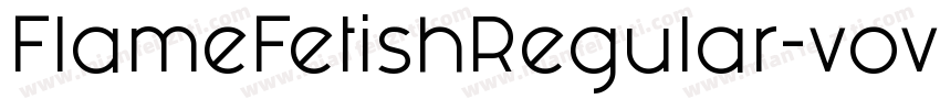 FlameFetishRegular-vov4字体转换