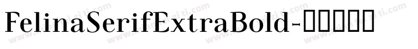 FelinaSerifExtraBold字体转换