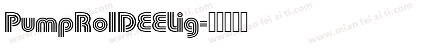 PumpRo1DEELig字体转换