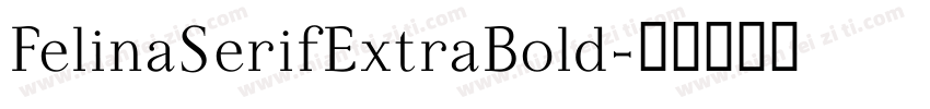 FelinaSerifExtraBold字体转换