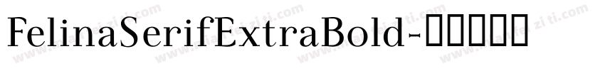 FelinaSerifExtraBold字体转换