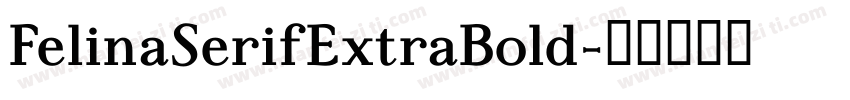 FelinaSerifExtraBold字体转换