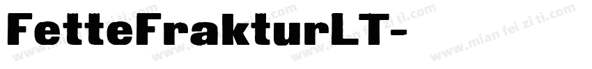 FetteFrakturLT字体转换
