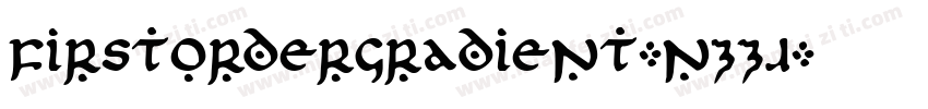 FirstOrderGradient-nzZJ字体转换