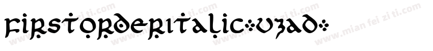 FirstOrderItalic-vzaD字体转换