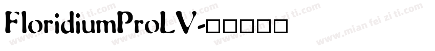 FloridiumProLV字体转换