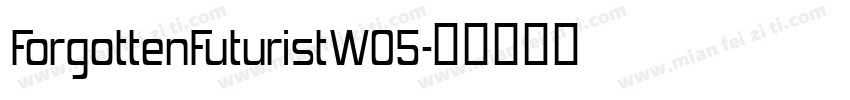 ForgottenFuturistW05字体转换