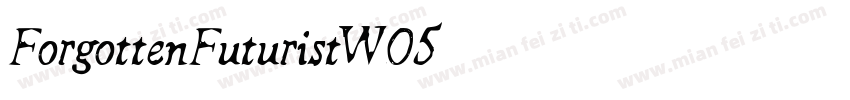 ForgottenFuturistW05字体转换