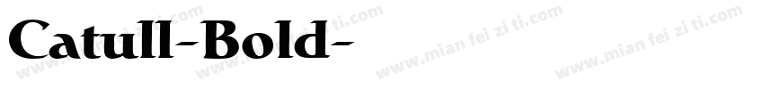 Catull-Bold字体转换