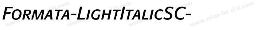 Formata-LightItalicSC字体转换