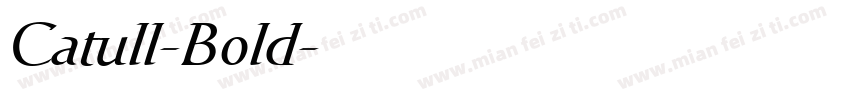 Catull-Bold字体转换