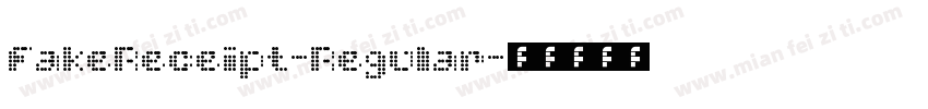 FakeReceipt-Regular字体转换