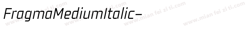 FragmaMediumItalic字体转换