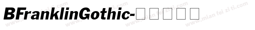 BFranklinGothic字体转换