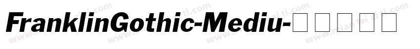 FranklinGothic-Mediu字体转换