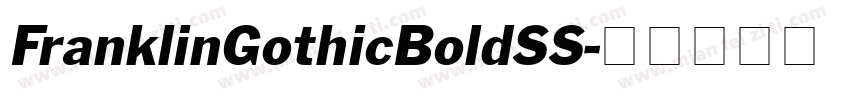 FranklinGothicBoldSS字体转换