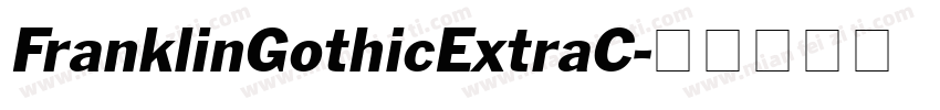 FranklinGothicExtraC字体转换