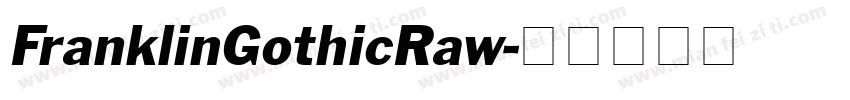FranklinGothicRaw字体转换