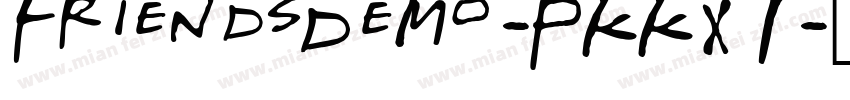 FriendsDemo-PKKX7字体转换