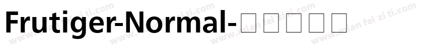 Frutiger-Normal字体转换
