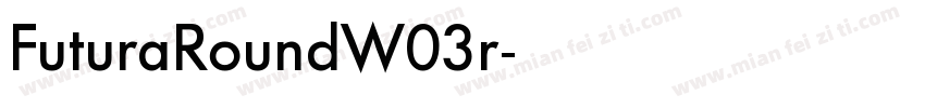 FuturaRoundW03r字体转换