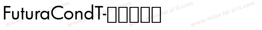 FuturaCondT字体转换