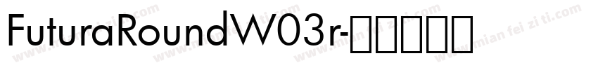 FuturaRoundW03r字体转换