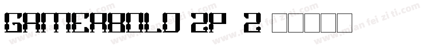 GamerBold-ZP6z字体转换
