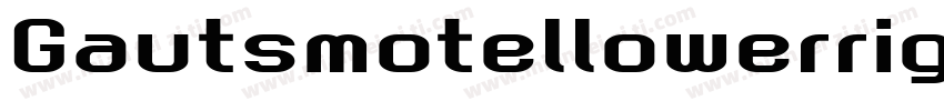 Gautsmotellowerright-lxnX字体转换
