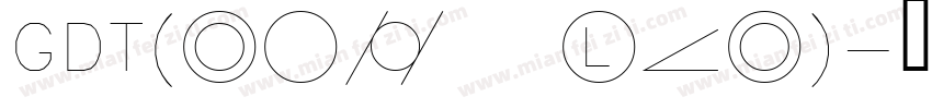 GDT(regular)字体转换