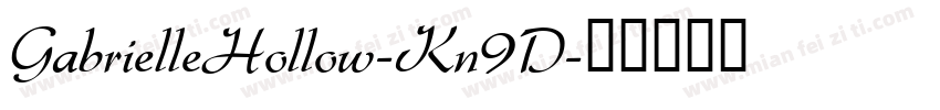 GabrielleHollow-Kn9D字体转换