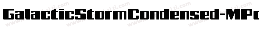 GalacticStormCondensed-MPox字体转换