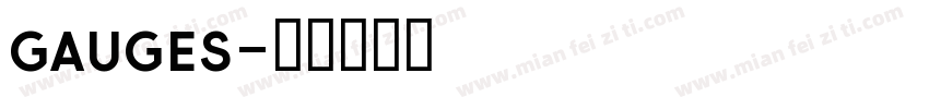 gauges字体转换