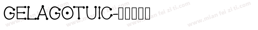 GELAgotuic字体转换
