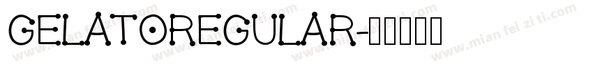 gelatoregular字体转换