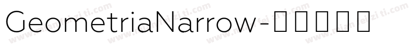 GeometriaNarrow字体转换