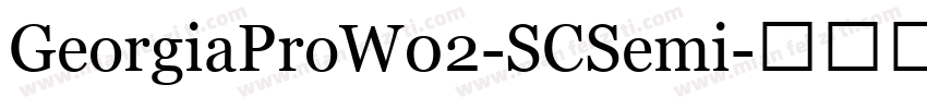 GeorgiaProW02-SCSemi字体转换
