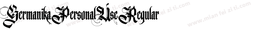 GermanikaPersonalUseRegular字体转换