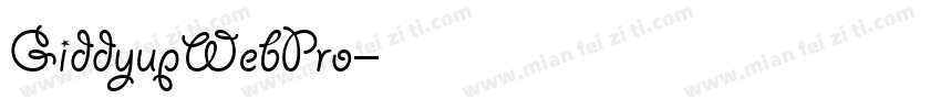 GiddyupWebPro字体转换