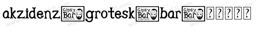akzidenz-grotesk_bar字体转换