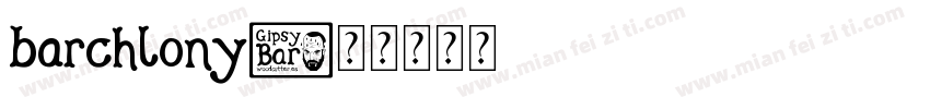 barchlony字体转换