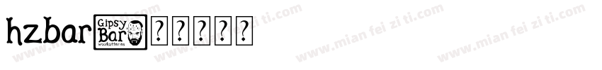 hzbar字体转换