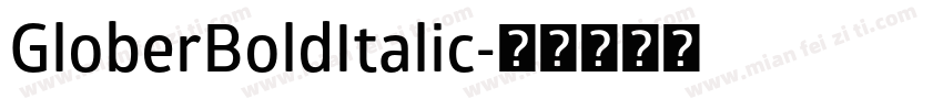 GloberBoldItalic字体转换