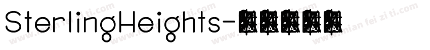 SterlingHeights字体转换