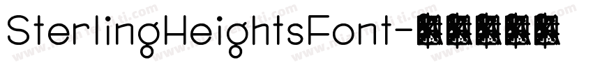 SterlingHeightsFont字体转换
